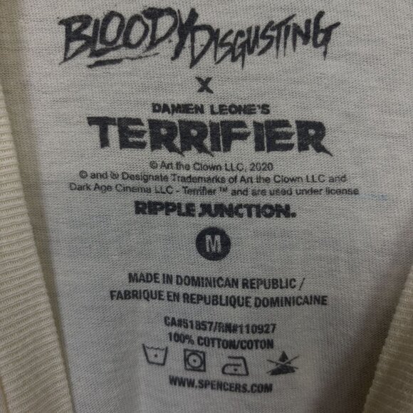 Terrifier X Bloody Disgusting Horror Tshirt size medium - Picture 5 of 5